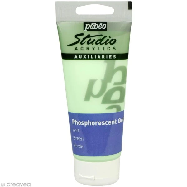Pebeo Gel Phosphorescent Pébéo Studio - Vert 100 Ml 1 Pebeo Gel Phosphorescent Pébéo Studio - Vert 100 Ml