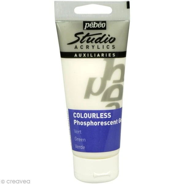 Pebeo Gel Phosphorescent Pébéo Studio - Vert Incolore 100 Ml 1 Pebeo Gel Phosphorescent Pébéo Studio - Vert Incolore 100 Ml