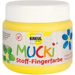 Gouache Aux Doigts Textile "Mucki" - 150 Ml - Jaune - C. Kreul
