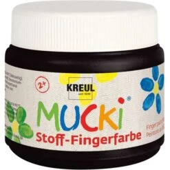 Gouache Aux Doigts Textile "Mucki" - 150 Ml - Noir - C. Kreul