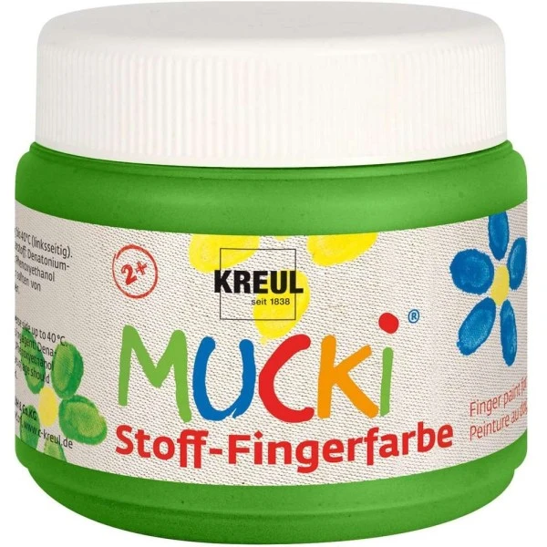 Gouache Aux Doigts Textile "Mucki" - 150 Ml - Vert - C.Kreul 1 Gouache Aux Doigts Textile "Mucki" - 150 Ml - Vert - C.Kreul