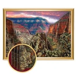 Grand Canyon 3d Découpage Papier, Papertole Applique Photo Diy Kit, Double Face Ruban Adhésif, Mur D