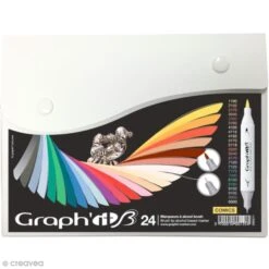 Graph'it Brush & Extra Fine - Comics - 24 Marqueurs