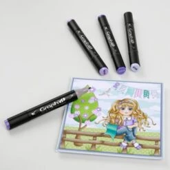 Graph'it Brush - Marqueur à Alcool Double Pointe - Blender 0000 -Promos Creavea Boutique graphit brush marqueur a alcool double pointe blender 0000 p 3