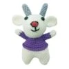 Gris Blanc Pourpre Violet Petite Chèvre De Jouets Au Crochet Accroché à Tricoter Kit Amigurumi BRICO