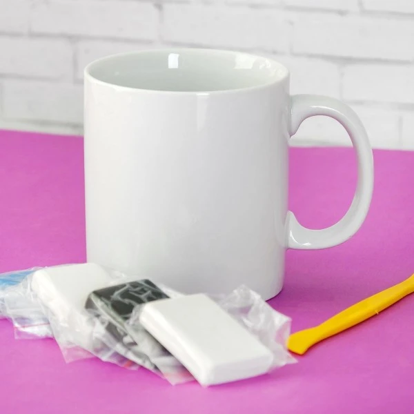 Gris Raton Laveur Mug Kit De BRICOLAGE, Pâte Polymère, De La Décoration, De L'Argile Des Enfants, De 2 Gris Raton Laveur Mug Kit De BRICOLAGE, Pâte Polymère, De La Décoration, De L'Argile Des Enfants, De – Image 2