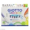 Gros Feutres Lavables Giotto - Turbo Giant - Etui De 12 Feutres