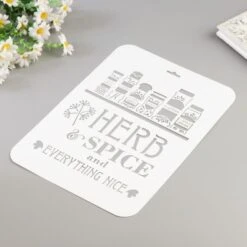 "Herb épices" Pochoir 22x31 Cm, Police, Cookies, Fichier Coupé, Artisanat, Décoration Murale De La M 5 "Herb épices" Pochoir 22x31 Cm, Police, Cookies, Fichier Coupé, Artisanat, Décoration Murale De La M -Promos Creavea Boutique herb epices pochoir 22x31 cm police cookies fichier coupe artisanat decoration murale de la m p 3