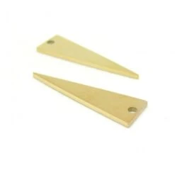 HN090LA146 PAX 1 Pendentif Forme Géométrique Triangle 25 Mm En Acier Inoxydable 201 Plaque OR 18KT P