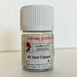 Jaune Canari 04, Peinture Porcelaine Vitrifiable SCHJERNING