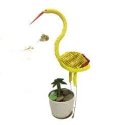 Jaune De Grandes 3D Origami Plié De Papier De Scrapbooking Cigogne Grue Oiseau Kit Animal De Compagn