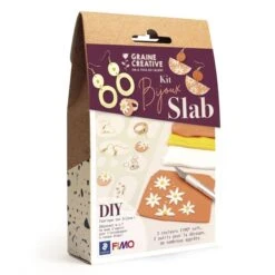 Kit Bijoux Fimo - BIjoux Slab Fleuris