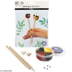 Creativ Company Kit Créatif Modelage Silk Clay - Crayon Coccinelle Et Abeille