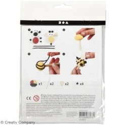 Creativ Company Kit Créatif Modelage Silk Clay - Crayon Coccinelle Et Abeille -Promos Creavea Boutique kit creatif modelage silk clay crayon coccinelle et abeille p 3