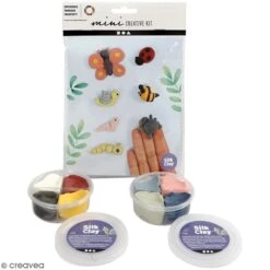 Creativ Company Kit Créatif Modelage Silk Clay - Insectes Du Jardin