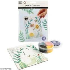 Creativ Company Kit Créatif Modelage Silk Clay - Tableau Printanier