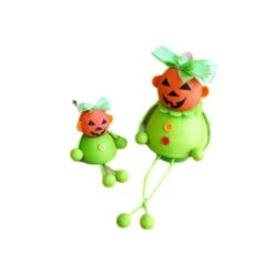 Kit De Bricolage 2 Citrouilles D'Halloween Du Coton Filé Tchèque Décoration De La Maison, Les Enfant