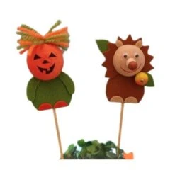 Kit De Bricolage 2 La Citrouille D'Halloween Hérisson Pot Bâton De Filé De Coton Tchèque Décor À La