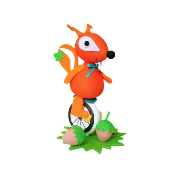 Kit De Bricolage Animal Écureuil Monocycle Filé De Coton Tchèque Décor À La Maison Des Enfants De St 1 Kit De Bricolage Animal Écureuil Monocycle Filé De Coton Tchèque Décor À La Maison Des Enfants De St