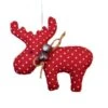 Kit De Bricolage Cerf Rouge W Cloches, Noël, Coton, Décor À La Maison, Ornement En Tissu D'Arbre De
