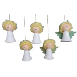 Kit De Bricolage De Noël 5 Des Anges De Filé De Coton Tchèque Décor à La Maison Des Enfants De Style