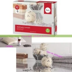 Kit De Réalisation Boule De Bain Lavande, Coffret DIY Pour Bain Relaxant Avec Accessoires, 10