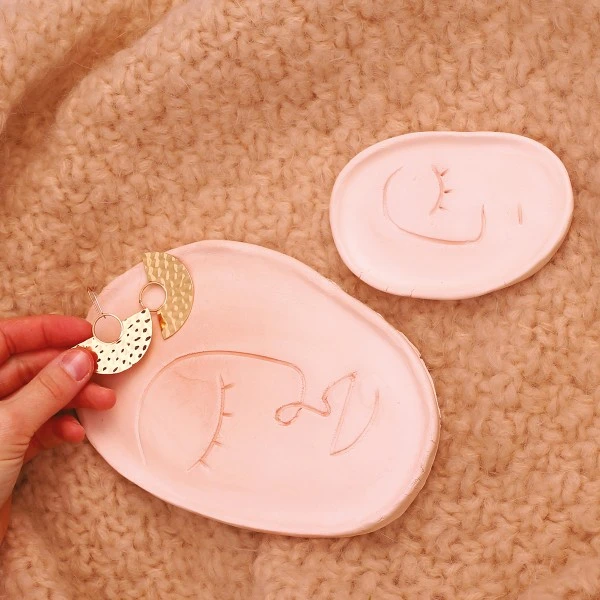 Kit DIY Fimo Air - Coupelles Line Art - 2pcs 3 Kit DIY Fimo Air - Coupelles Line Art - 2pcs – Image 3