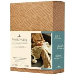 Kit DIY Tricot Mindful DMC - Plaid - 100 X 100 Cm