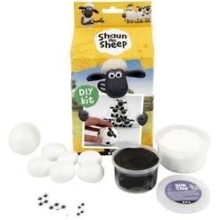 Creativ Company Kit Modelage Silk Clay Shaun Le Mouton - Mini Jeu De Quilles