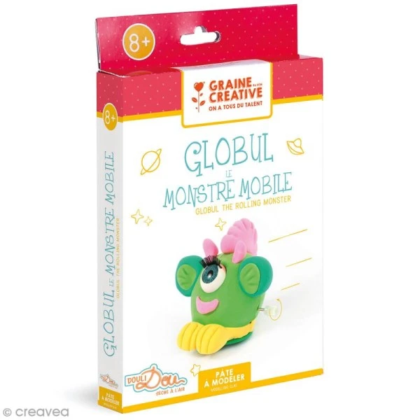 Kit Pâte à Modeler - Globul Le Monstre Qui Roule 1 Kit Pâte à Modeler - Globul Le Monstre Qui Roule