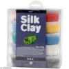 Creativ Company Kit Pâte à Modeler Silk Clay - Multicolore - 10 Pcs