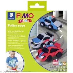 Kit Pâte Fimo Kids - Course De Police 3 Kit Pâte Fimo Kids - Course De Police -Promos Creavea Boutique kit pate fimo kids course de police p 2