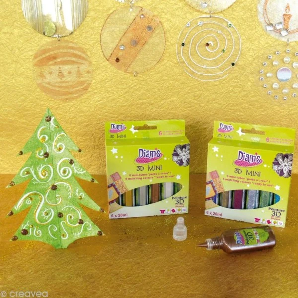 Kit Peinture 3D Diam's - Total Métal 20 Ml X 6 2 Kit Peinture 3D Diam's - Total Métal 20 Ml X 6 – Image 2