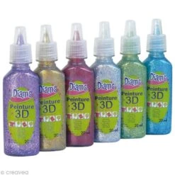 Kit Peinture 3D Diam's - Total Paillettes 20 Ml X 6