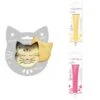 Kit Pour Biscuit En Relief Chat + 2 Stylos Au Chocolat Jaune Pastel Et Fuchsia