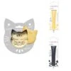 Kit Pour Biscuit En Relief Chat + 2 Stylos Au Chocolat Jaune Pastel Et Noir
