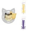 Kit Pour Biscuit En Relief Chat + 2 Stylos Au Chocolat Jaune Pastel Et Violet