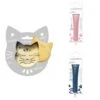 Kit Pour Biscuit En Relief Chat + 2 Stylos Au Chocolat Rose Pastel Et Bleu Nuit