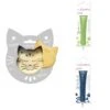 Kit Pour Biscuit En Relief Chat + 2 Stylos Au Chocolat Vert Clair Et Bleu Nuit