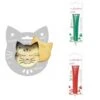 Kit Pour Biscuit En Relief Chat + 2 Stylos Au Chocolat Vert Et Rouge