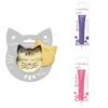 Kit Pour Biscuit En Relief Chat + 2 Stylos Au Chocolat Violet Et Fuchsia