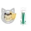 Kit Pour Biscuit En Relief Chat + Stylo Au Chocolat Vert