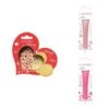 Kit Pour Biscuit En Relief Coeur + 2 Stylos Au Chocolat Rose Pastel Et Fuchsia