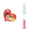 Kit Pour Biscuit En Relief Coeur + 2 Stylos Au Chocolat Vert D'eau Et Fuchsia