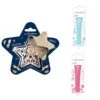 Kit Pour Biscuit En Relief Étoile + 2 Stylos Au Chocolat Bleu Pastel Et Fuchsia
