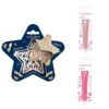 Kit Pour Biscuit En Relief Étoile + 2 Stylos Au Chocolat Rose Pastel Et Fuchsia