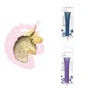 Kit Pour Biscuit En Relief Licorne + 2 Stylos Au Chocolat Bleu Nuit Et Violet