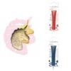 Kit Pour Biscuit En Relief Licorne + 2 Stylos Au Chocolat Rouge Et Bleu Nuit