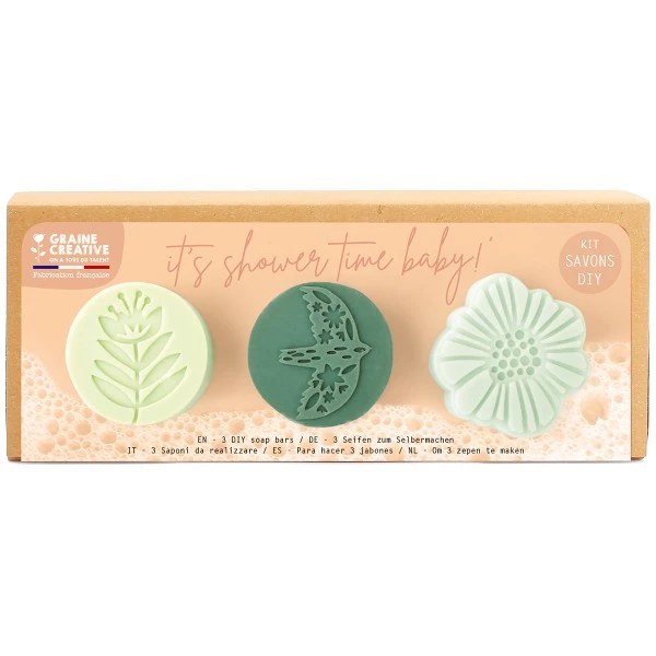 Kit Savon DIY - Shower Time - Nature - 3 Savons 1 Kit Savon DIY - Shower Time - Nature - 3 Savons