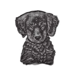 - Labrador Chien Scratch Art Kit De BRICOLAGE, De L'Or Métallique Effet, La Gravure Trousse D'Artisa